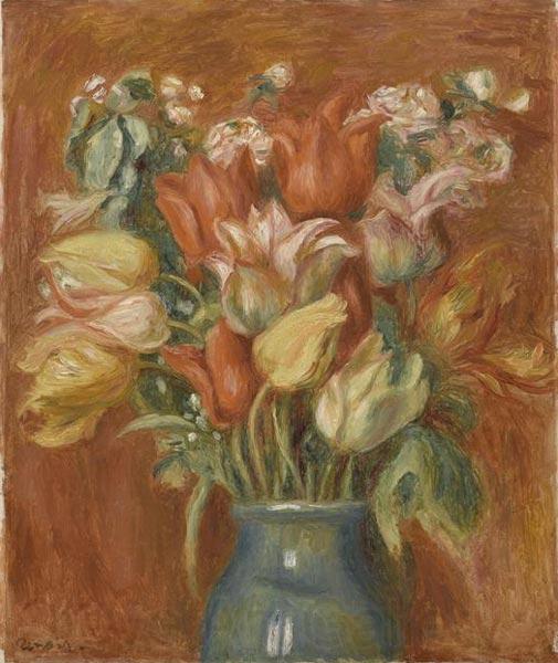 Pierre Auguste Renoir Bouquet de tulipes